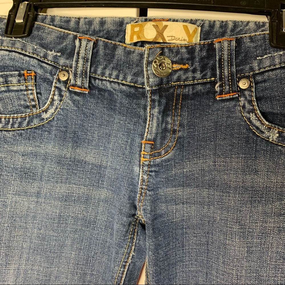 Roxy Cropped Denim Jean Pants - Picture 8 of 12